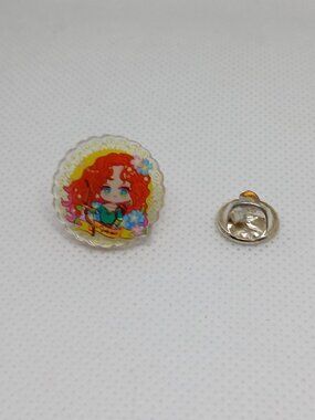 NWOT MERIDA BRAVE DISNEY PIN BROOCH KAWAII MOVIE CHARACTER P10